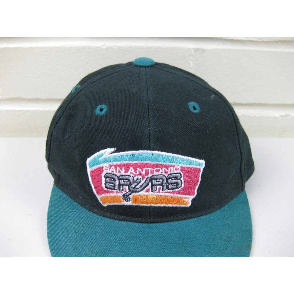 Vintage 90s San Antonio Spurs G-Cap Infant Hat NBA Basketball Elastic-Back